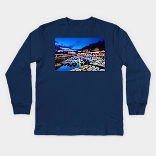 At the port of Donostia - San Sebastian Kids Long Sleeve T-Shirt